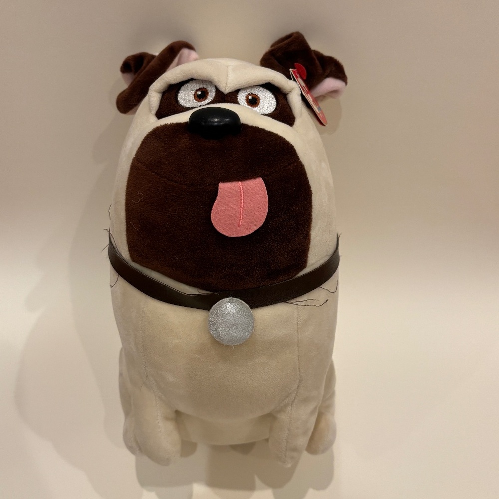 Secret Life of Pets Mel Bulldog Dog Plush Stuffed Animal Vintage with Tag